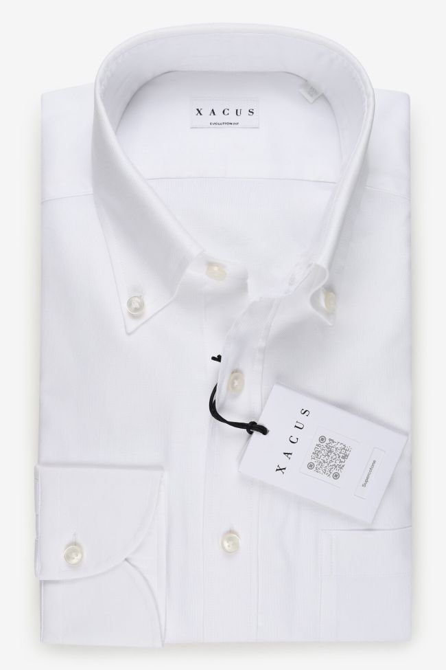 xacus Hemd Herren Xacus Classic Einfarbig 100% Baumwolle kragen Button-Down Lange Ärmel