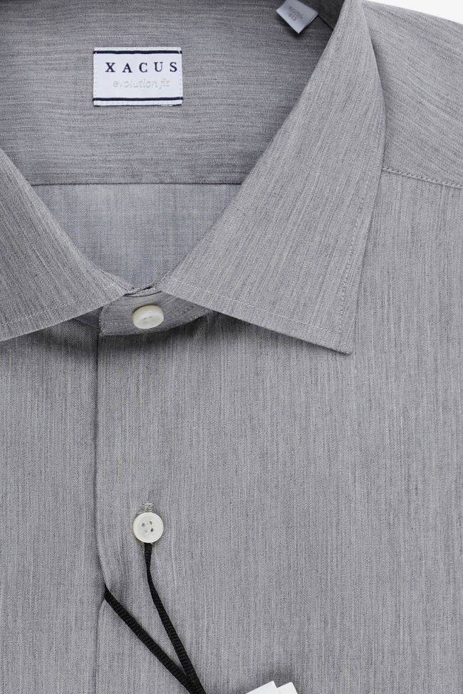 Xacus Hemd Herren Xacus Classic Einfarbig 100% Baumwolle Kragen Französisch Lange Ärmel