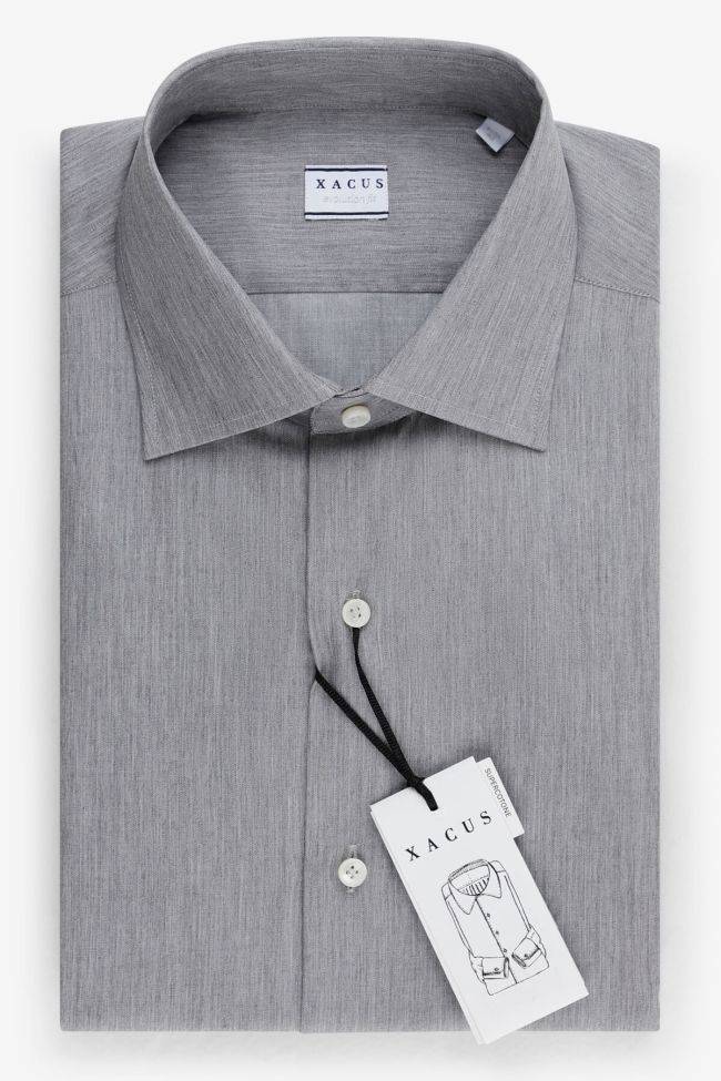 xacus Hemd Herren Xacus Classic Einfarbig 100% Baumwolle kragen Französisch Lange Ärmel