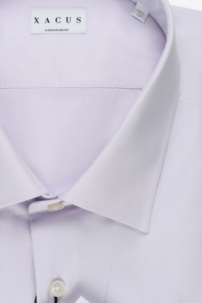 Xacus Hemd Herren Xacus Classic Einfarbig 100% Baumwolle Kragen Italienisch Lange Ärmel