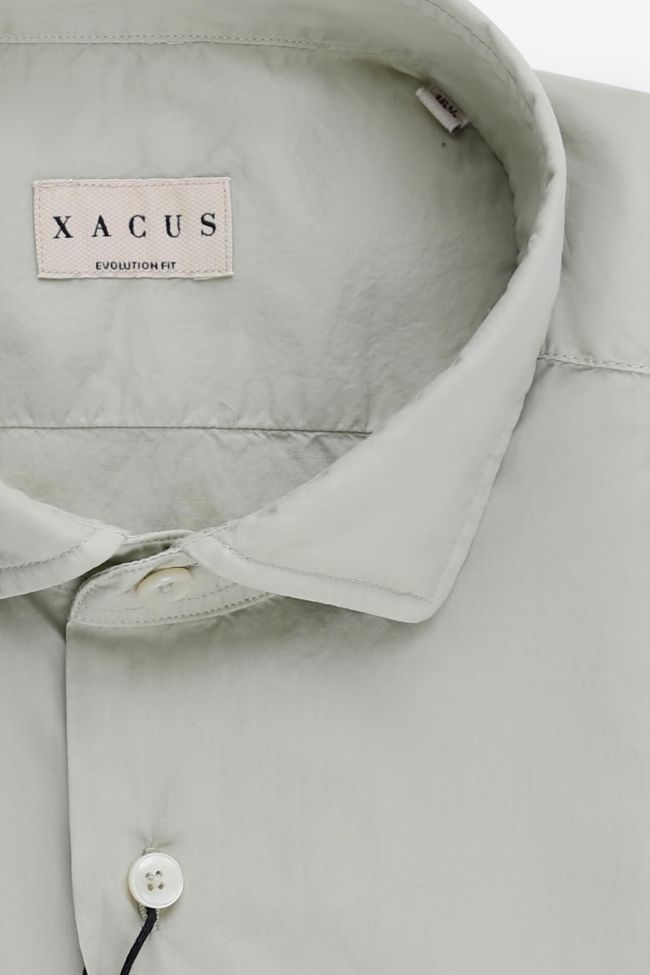 Xacus Hemd Herren Xacus Classic Einfarbig 100% Baumwolle Gewaschen Kragen Französisch Lange Ärmel