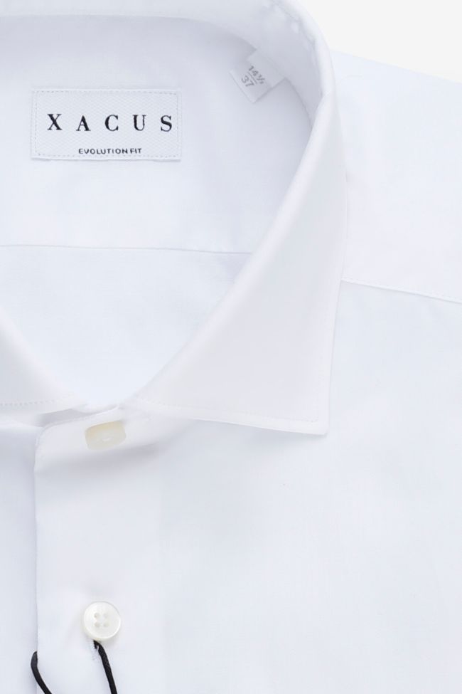 Xacus Hemd Herren Xacus Classic Einfarbig 100% Baumwolle Kragen Französisch Lange Ärmel