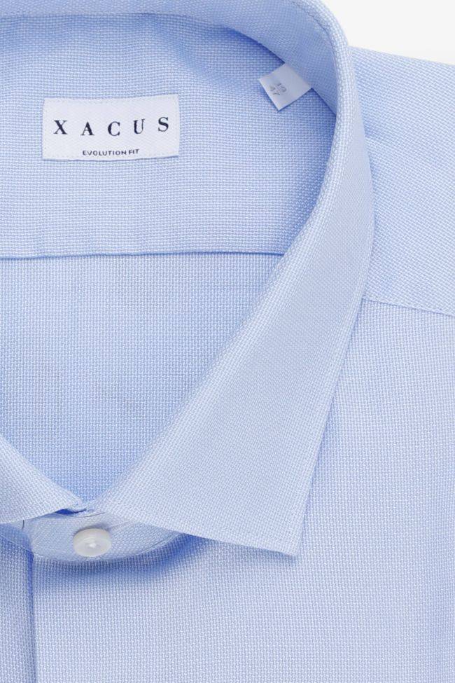 Xacus Hemd Herren Xacus Classic Einfarbig 100% Baumwolle Kragen Französisch Lange Ärmel
