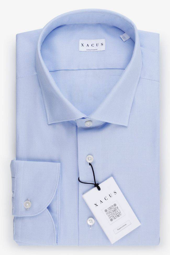 xacus Hemd Herren Xacus Classic Einfarbig 100% Baumwolle kragen Französisch Lange Ärmel