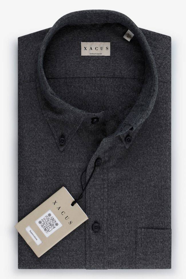 xacus Hemd Herren Xacus Classic Einfarbig 100% winter cotton kragen Button-Down Lange Ärmel