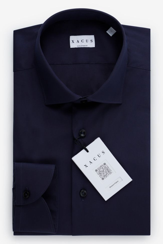 xacus Hemd Herren Xacus Classic Einfarbig 75% cotton 22% pa 3% ea kragen Französisch Lange Ärmel