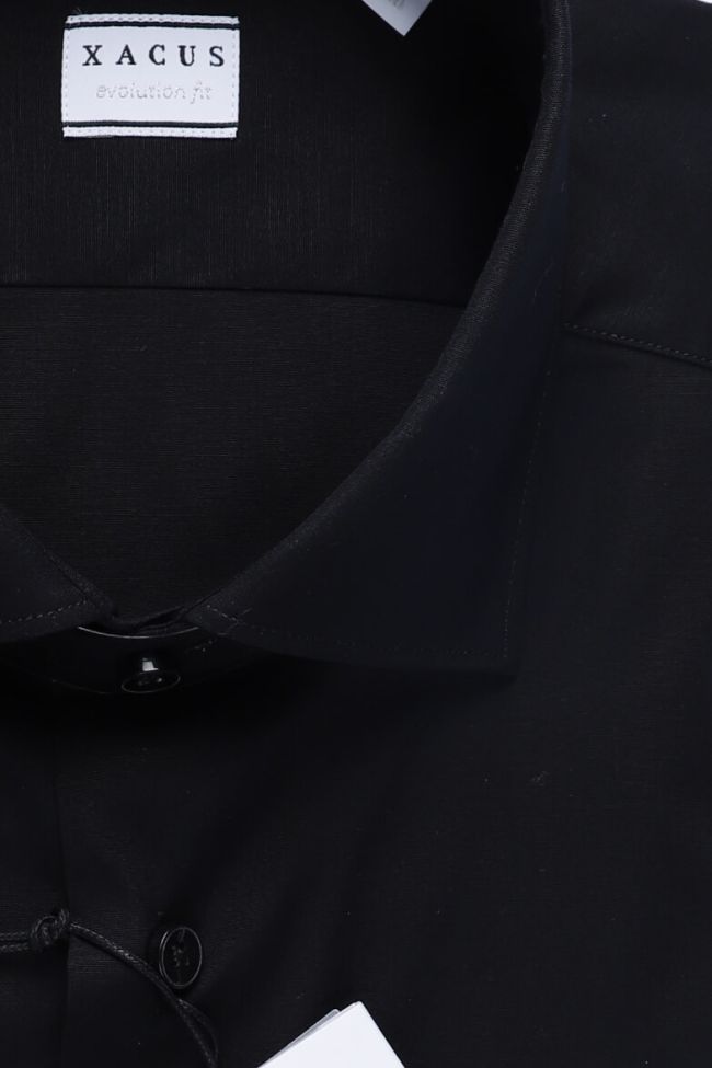 Xacus Hemd Herren Xacus Classic Einfarbig 96% Baumwolle 4% Elastan Kragen Französisch Lange Ärmel