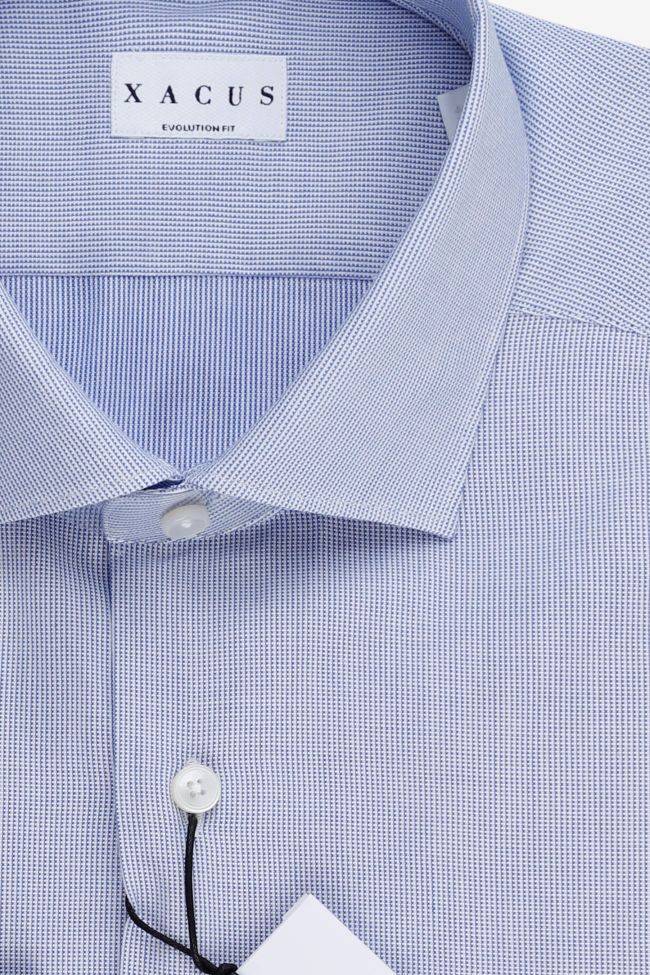 Xacus Hemd Herren Xacus Classic Halb Unifarben 100% Baumwolle Kragen Französisch Lange Ärmel