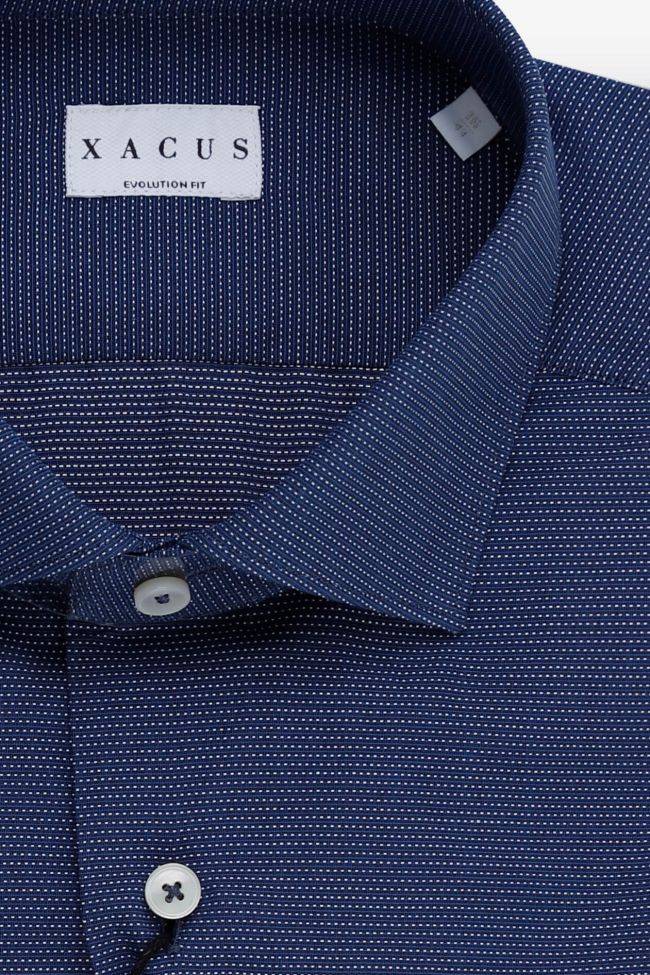 Xacus Hemd Herren Xacus Classic Halb Unifarben 100% Baumwolle Kragen Französisch Lange Ärmel