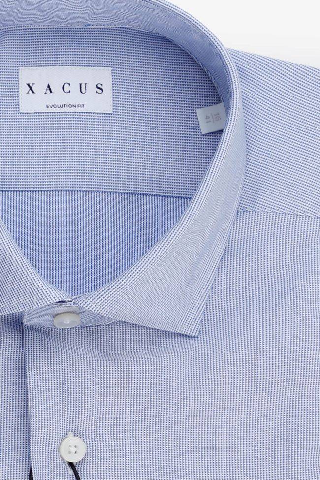 Xacus Hemd Herren Xacus Classic Halb Unifarben 100% Baumwolle Kragen Französisch Lange Ärmel