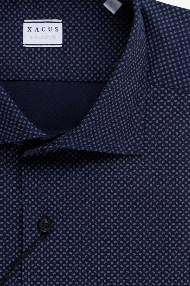 xacus Hemd Herren Xacus Classic Halb Unifarben 100% Baumwolle kragen Französisch Lange Ärmel