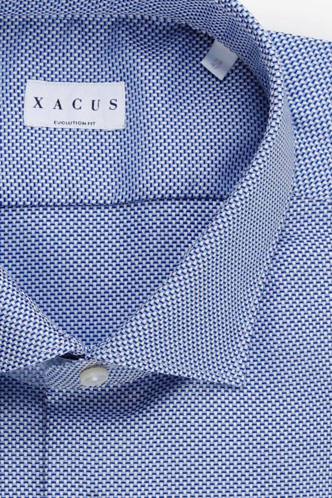 xacus Hemd Herren Xacus Classic Halb Unifarben 100% Baumwolle kragen Französisch Lange Ärmel