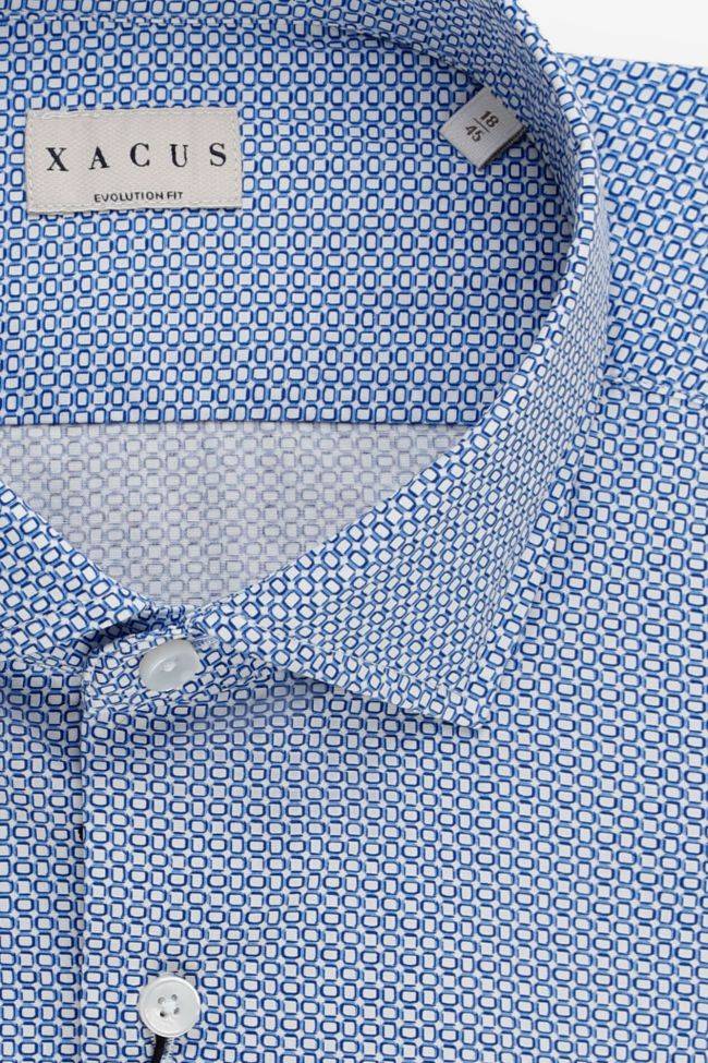 xacus Hemd Herren Xacus Classic Halb Unifarben 100% Baumwolle kragen Französisch Lange Ärmel