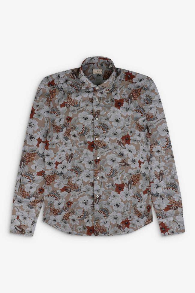 Xacus Hemd Herren Xacus Classic Muster 100% Baumwolle Gewaschen Kragen Französisch Lange Ärmel