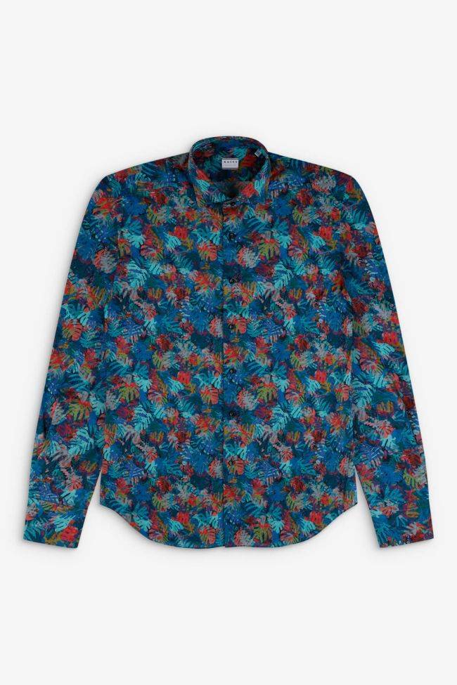 Xacus Hemd Herren Xacus Classic Muster 100% Baumwolle Kragen Französisch Lange Ärmel
