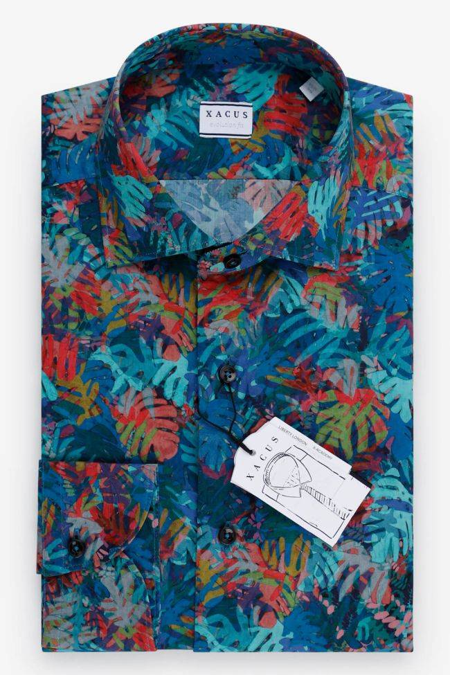 xacus Hemd Herren Xacus Classic Muster 100% Baumwolle kragen Französisch Lange Ärmel