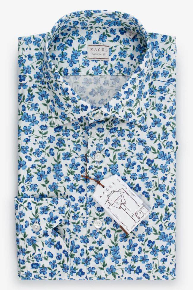 xacus Hemd Herren Xacus Classic Muster 100% Baumwolle kragen Italienisch Lange Ärmel