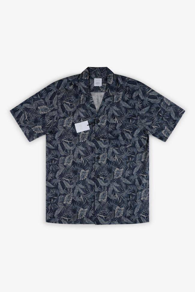 xacus Hemd Herren Xacus Classic Muster 100% Baumwolle kragen Hawaiikragen Kurze Ärmel