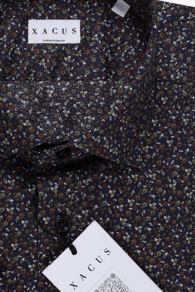 Xacus Hemd Herren Xacus Classic Muster 97% Baumwolle 3% Elastan Kragen Französisch Lange Ärmel