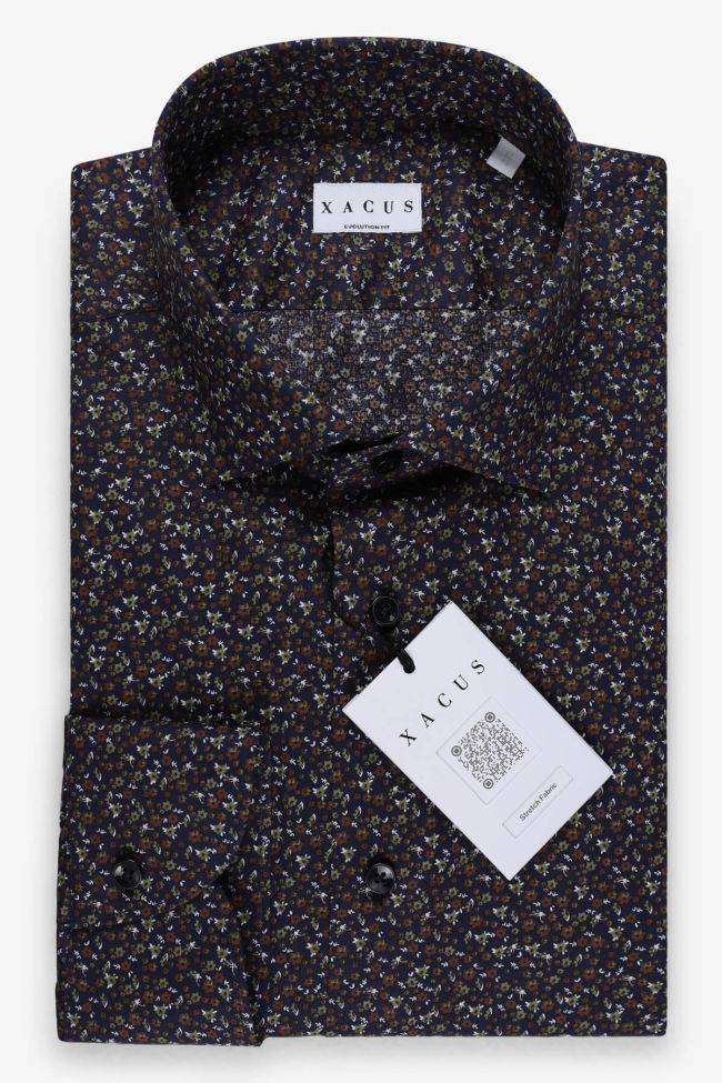 xacus Hemd Herren Xacus Classic Muster 97% Baumwolle 3% elastan kragen Französisch Lange Ärmel