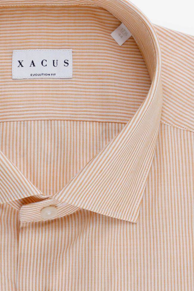 Xacus Hemd Herren Xacus Classic Streifen 87% Cotton 11% Pa 2% Elastan Kragen Französisch Lange Ärmel