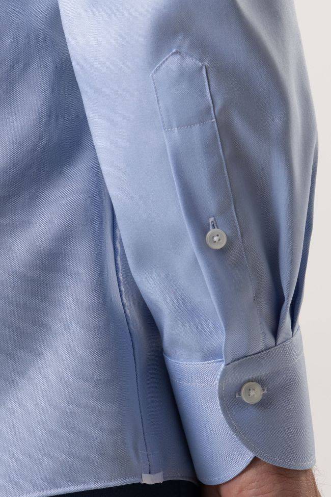 Xacus Hemd Herren Xacus Regular Bügelfreie Einfarbig 100% Baumwolle Kragen Französisch Lange Ärmel