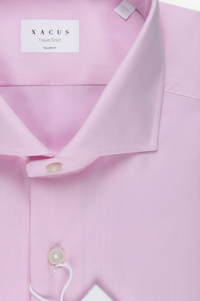 Xacus Hemd Herren Xacus Regular Bügelfreie Einfarbig 100% Bio-Baumwolle Kragen Französisch Lange Ärmel