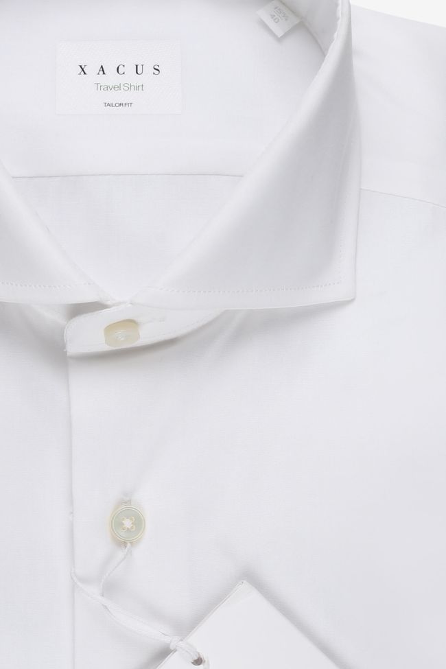 Xacus Hemd Herren Xacus Regular Bügelfreie Einfarbig 100% Bio-Baumwolle Kragen Französisch Lange Ärmel