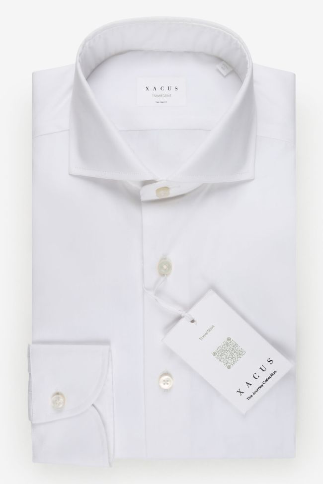 xacus Hemd Herren Xacus Regular Bügelfreie Einfarbig 100% Bio-Baumwolle kragen Französisch Lange Ärmel