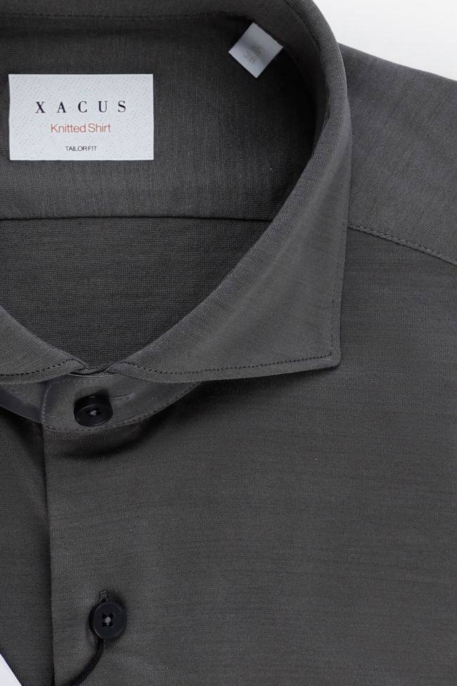 xacus Hemd Herren Xacus Regular Bügelfreie Einfarbig 100% Baumwolle kragen Französisch Lange Ärmel