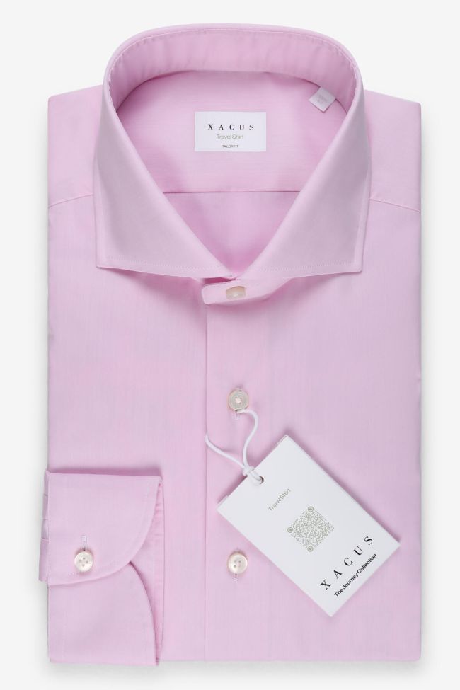 xacus Hemd Herren Xacus Regular Bügelfreie Einfarbig 100% Bio-Baumwolle kragen Französisch Lange Ärmel