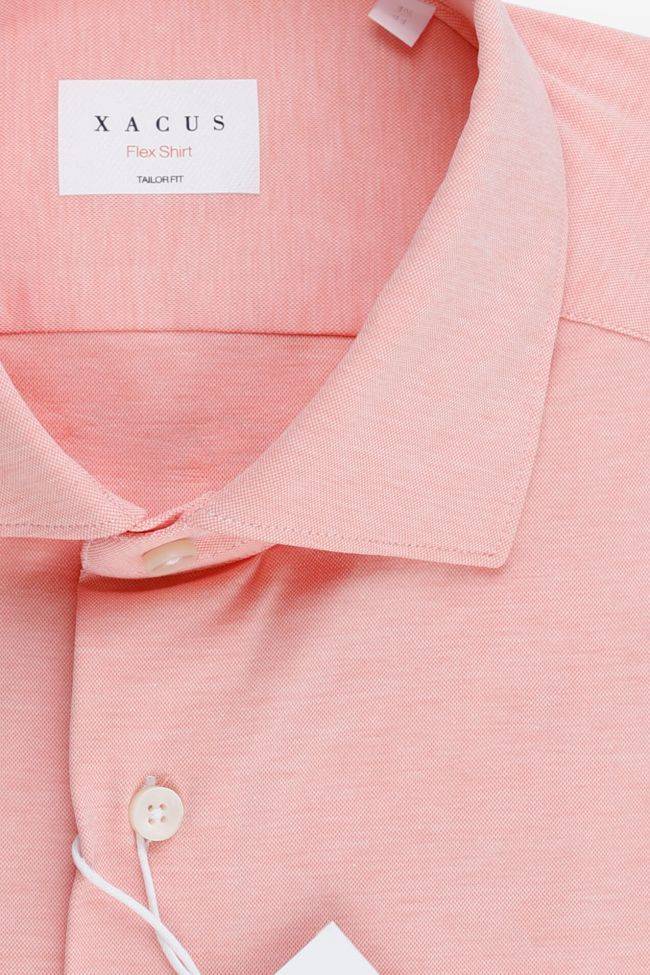 Xacus Hemd Herren Xacus Regular Bügelfreie Einfarbig 60% Cotton 28% Nylon 12% Ea Kragen Französisch Lange Ärmel