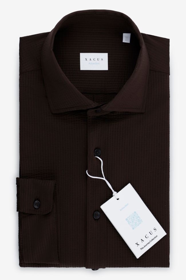 xacus Hemd Herren Xacus Regular Bügelfreie Einfarbig 86% poliammide 14% elastan kragen Französisch Lange Ärmel