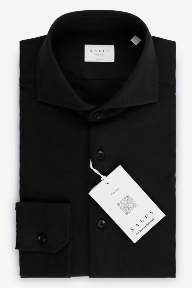 xacus Hemd Herren Xacus Regular Bügelfreie Einfarbig 89% cotton jrs 11% ea kragen Französisch Lange Ärmel