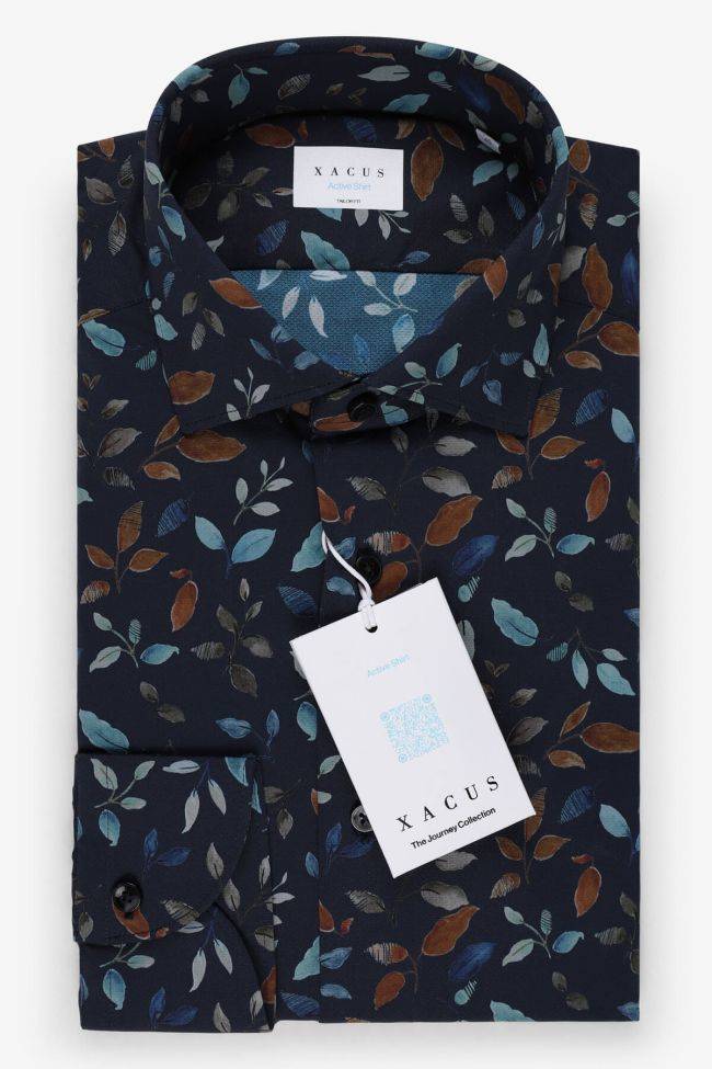 xacus Hemd Herren Xacus Regular Bügelfreie Muster 86% poliammide 14% elastan kragen Französisch Lange Ärmel