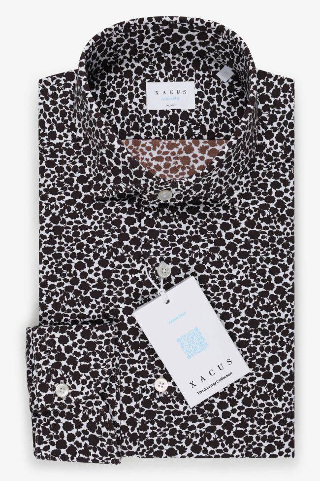 xacus Hemd Herren Xacus Regular Bügelfreie Muster 86% poliammide 14% elastan kragen Französisch Lange Ärmel