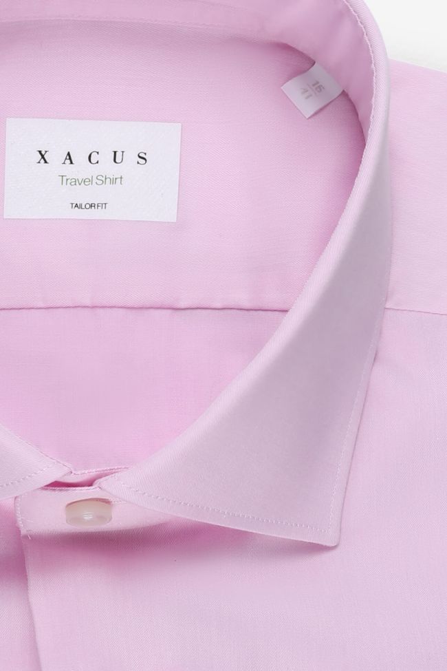 Xacus Hemd Herren Xacus Regular Einfarbig 100% Baumwolle Kragen Französisch Lange Ärmel