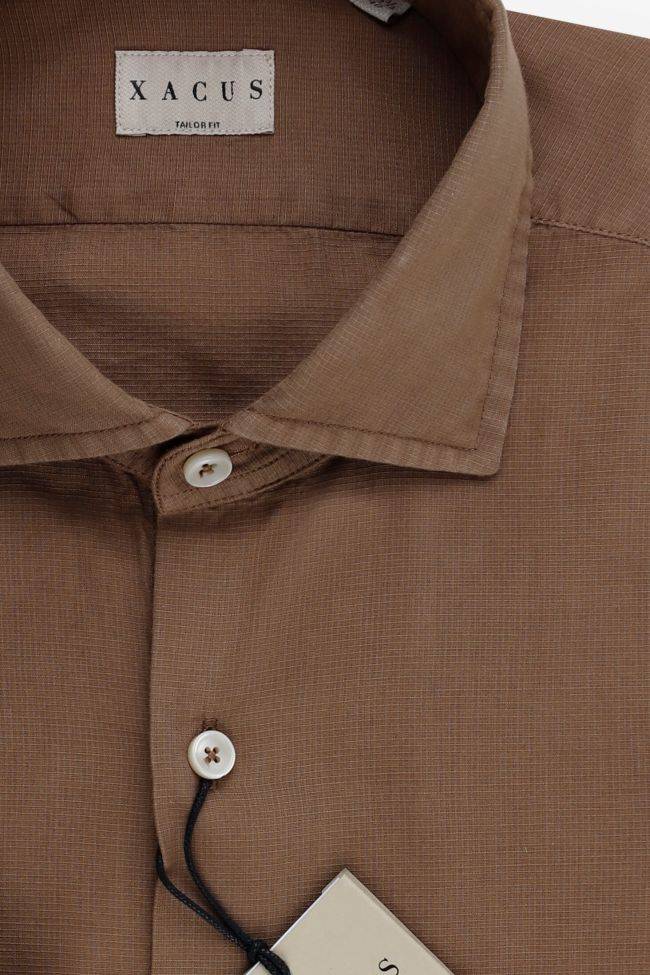 Xacus Hemd Herren Xacus Regular Einfarbig 100% Baumwolle Gewaschen Kragen Französisch Lange Ärmel