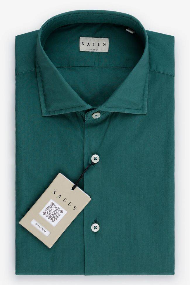 xacus Hemd Herren Xacus Regular Einfarbig 100% Baumwolle gewaschen kragen Französisch Lange Ärmel