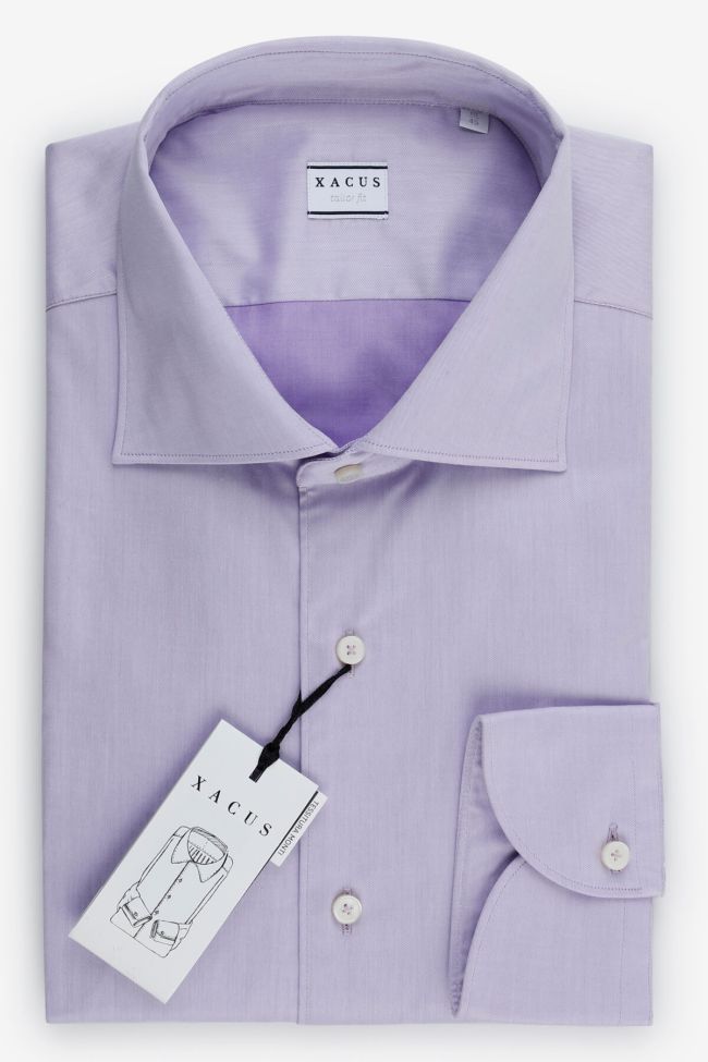Xacus Hemd Herren Xacus Regular Einfarbig 100% Baumwolle Kragen Französisch Lange Ärmel