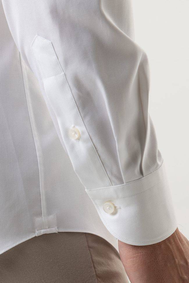 Xacus Hemd Herren Xacus Regular Einfarbig 100% Baumwolle Kragen Französisch Lange Ärmel