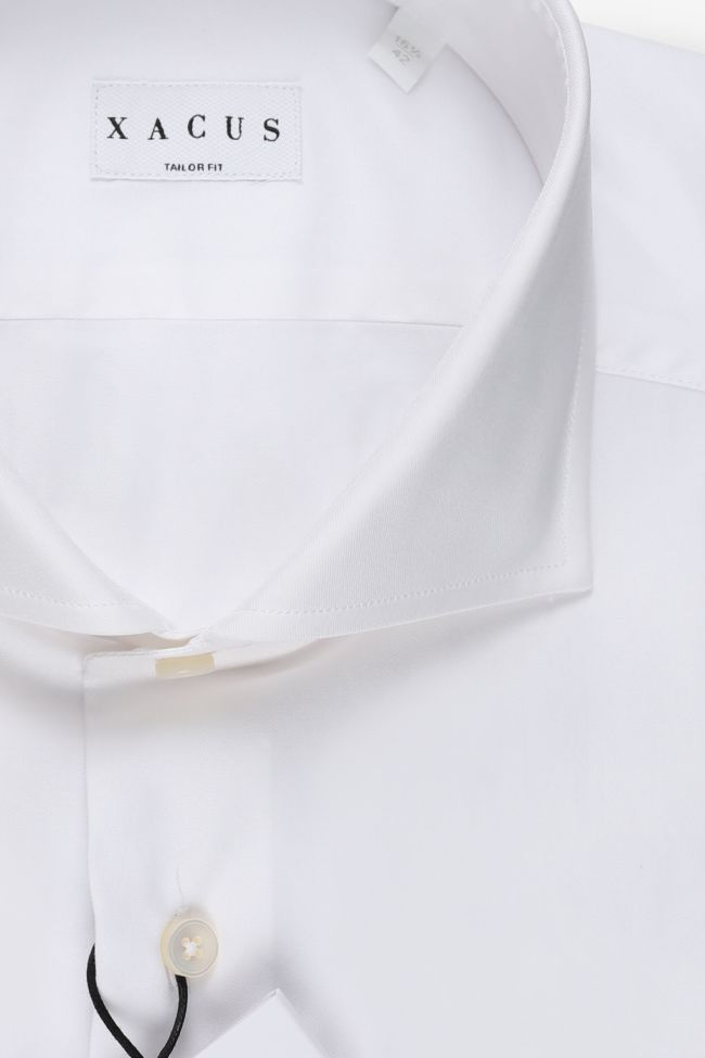 Xacus Hemd Herren Xacus Regular Einfarbig 100% Baumwolle Kragen Französisch Lange Ärmel