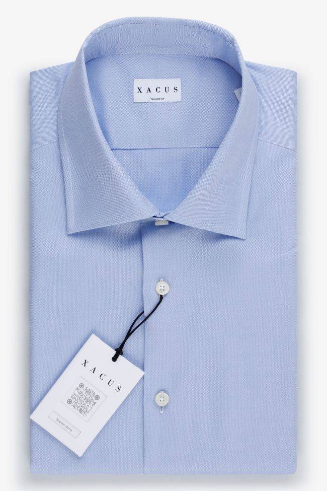 xacus Hemd Herren Xacus Regular Einfarbig 100% Baumwolle kragen Französisch Lange Ärmel