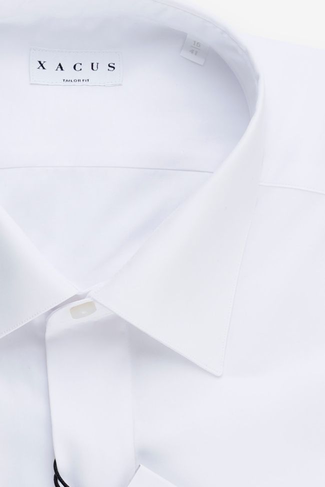Xacus Hemd Herren Xacus Regular Einfarbig 100% Baumwolle Kragen Italienisch Lange Ärmel