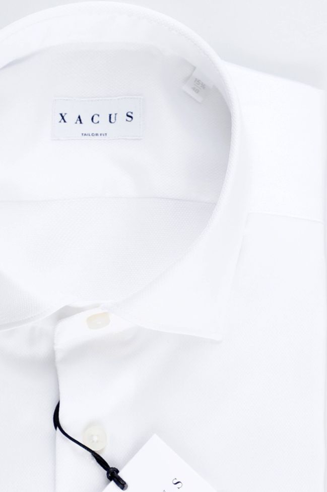 Xacus Hemd Herren Xacus Regular Einfarbig 100% Baumwolle Kragen Französisch Lange Ärmel