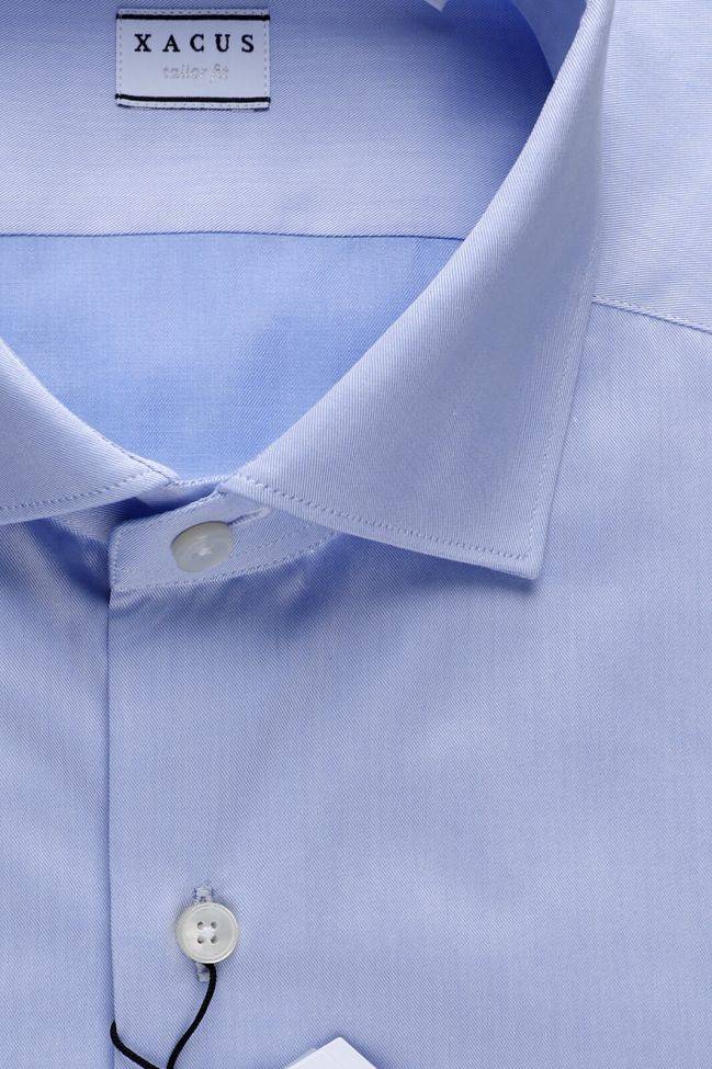 Xacus Hemd Herren Xacus Regular Einfarbig 100% Baumwolle Kragen Französisch Lange Ärmel
