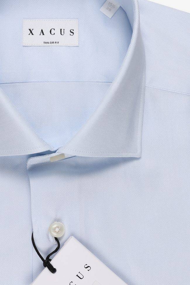 Xacus Hemd Herren Xacus Regular Einfarbig 100% Baumwolle Kragen Französisch Lange Ärmel