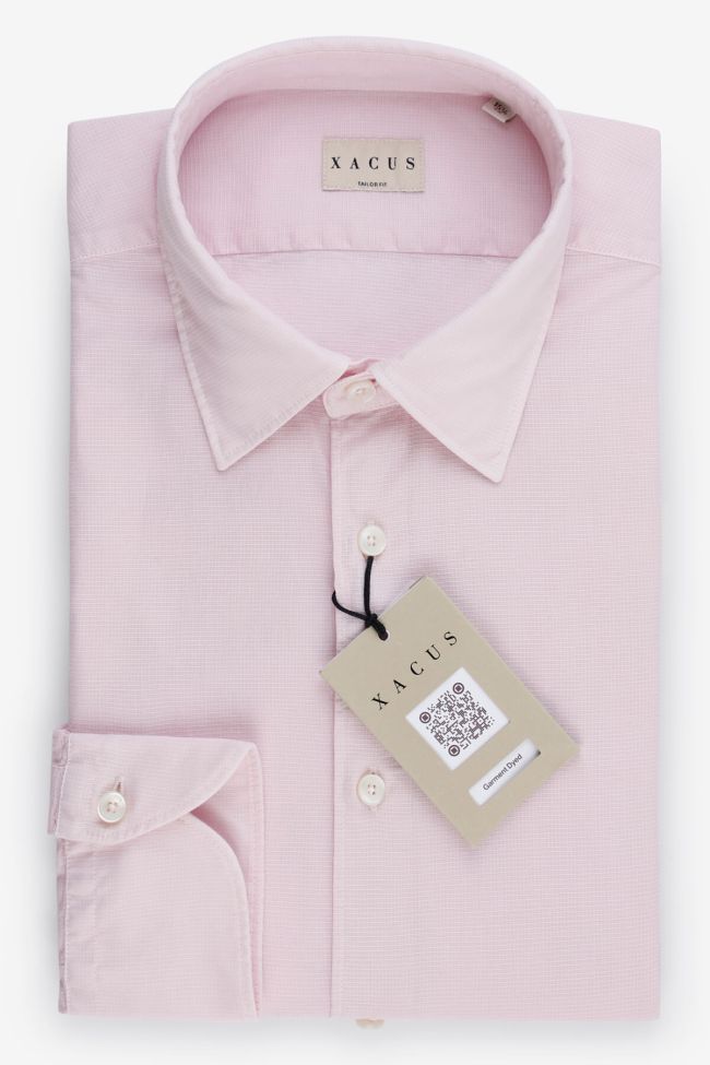 xacus Hemd Herren Xacus Regular Einfarbig 100% Baumwolle gewaschen kragen Italienisch Lange Ärmel