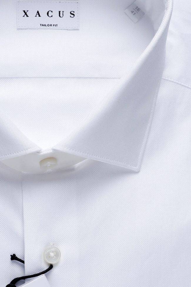 Xacus Hemd Herren Xacus Regular Einfarbig 100% Baumwolle Kragen Französisch Lange Ärmel