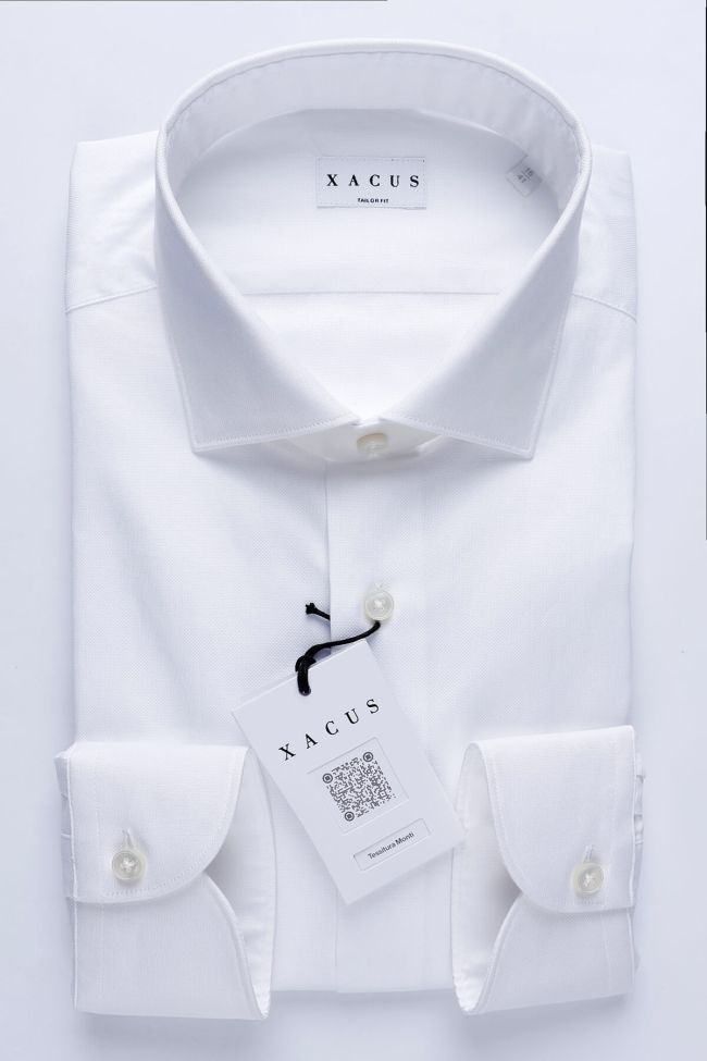 xacus Hemd Herren Xacus Regular Einfarbig 100% Baumwolle kragen Französisch Lange Ärmel
